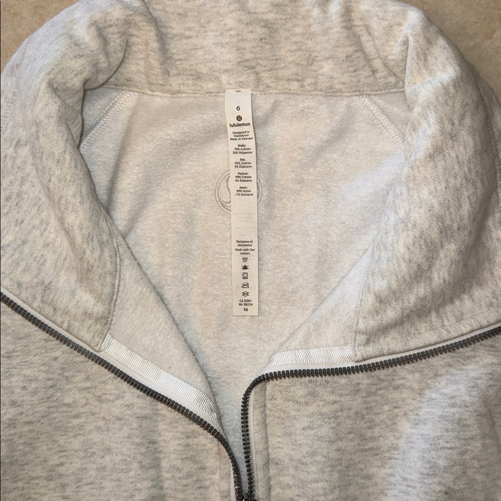 Lululemon Radiant Jacket II in Heathered Light Ivory Size 6 - Picture 14 of 15